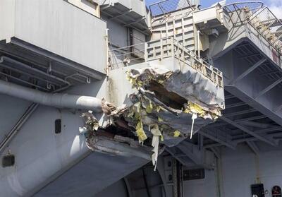 خسارت 100 میلیون دلاری به ناو هواپیمابر هری ترومن آمریکا - تسنیم