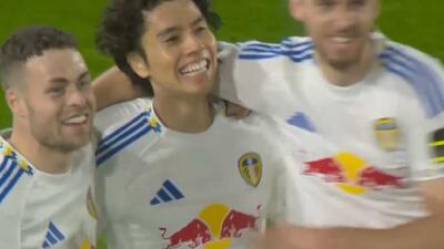 گل سوم لیدز به لیورپول توسط تاناکا