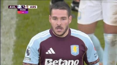 گل دوم استون ویلا به آرسنال توسط بوندیا