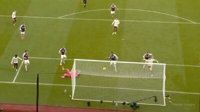 گل اول آرسنال به استون ویلا توسط تروسار