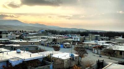  نمایی از غروب یک روز پاییزی در روستای تکه + فیلم