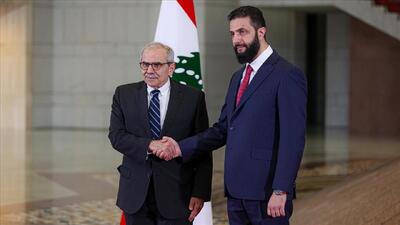  گفت‌وگوی جولانی و نخست وزیر لبنان در نشست دوحه
