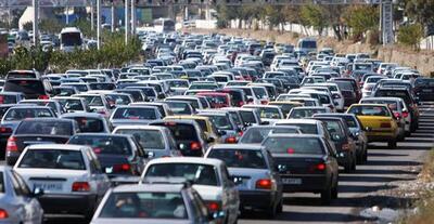  ترافیک سنگین در آزادراه کرج - تهران