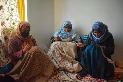  گلدوزی سنتی در کشمیر هند