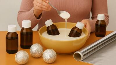  ایده خلاقانه: ساخت کاردستی با فویل آلومینیومی و بطری دارو