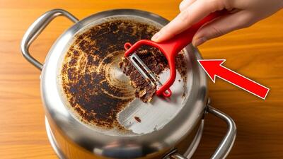  قابلمه های سوخته را مثل آینه برق بیندازید؛ روش هوشمندانه و کاربردی