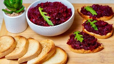  روش سریع و راحت درست کردن اسپرد خانگی جایگزین سالاد چغندر