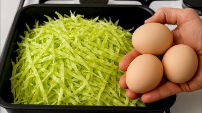  کلم و تخم مرغ؛ شامی ساده، سریع و خوشمزه تر از گوشت!