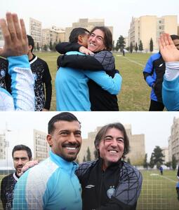 عکسی علیه شایعات؛ ساپینتو و رضائیان در آغوش یکدیگر