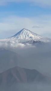 ببینید؛ دماوند سرانجام سفیدپوش شد