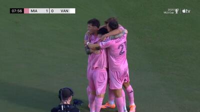 گل اول اینتر میامی به ونکوور وایتکپز (گل به خودی اوکامپو)