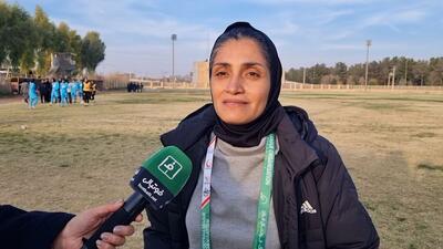 صحبت‌های مرضیه جعفری سرمربی تیم فوتبال بانوان خاتون بم بعد از بازی با سپاهان