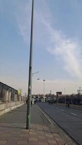  فرود یک هلیکوپتر در میدان آزادی تهران + فیلم