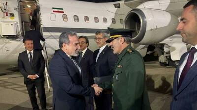 ورود وزیر امور خارجه جمهوری اسلامی ایران به باکو