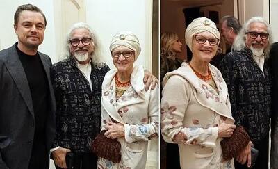 یک دیدار نادر؛ رونمایی از عکس خانوادگی دی‌کاپریو