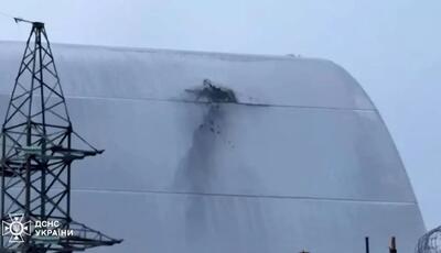 گنبد چرنوبیل سوراخ شد