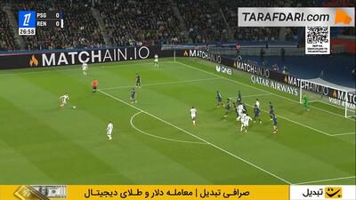 خلاصه پاری سن ژرمن 5-0 رن (لیگ یک فرانسه - 26-2025) - پارس فوتبال