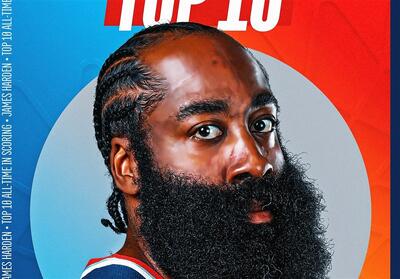 جیمز هاردن وارد جمع 10 گلزن برتر تاریخ NBA شد - پارس فوتبال