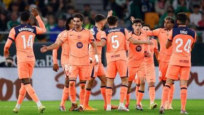 جشنواره گل بارسلونا در خانه بتیس؛ تورس ستاره تیم فلیک - پارس فوتبال