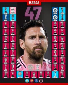 سر کشیدن عنصر جاودانگی؛ لیونل مسی به جام شماره 47 رسید / عکس - پارس فوتبال