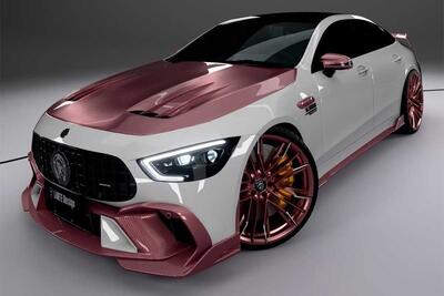  تیونینگ عجیب مرسدس AMG GT53 لارته دیزاین با کیت بدنه صورتی! - پدال