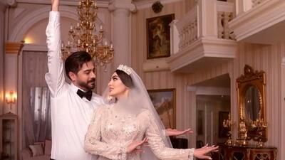  فیلم جدید از عاشقانه های  سهیل قاصدی برای مریم مومن در جشن عروسی / جونم رو رفیقم رو دارم برای اولین بار توی لباس عروسی میبینم... / س سنه اولدوز دیه اوزوم سنه آى دمیشم …