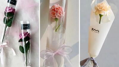 مدل‌ های خاص تزئین رز تک شاخه برای هدیه‌ های عاشقانه