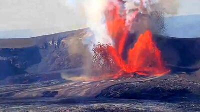  فیلم فوران آتشفشان کیلاویا در هاوایی