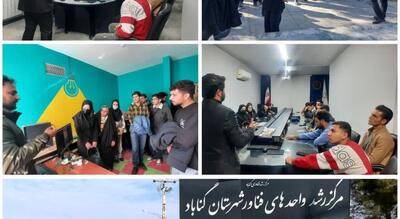  بازدید جمعی از دانشجویان دانشگاه آزاد اسلامی گناباد از مرکز رشد و فناوری این شهرستان