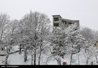 موج سنگین بارشی و برف در ارتفاعات مازندران - تسنیم