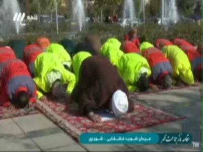 اقامۀ نماز جماعت متفاوت شبکه سه از پاکبانان تهرانی
