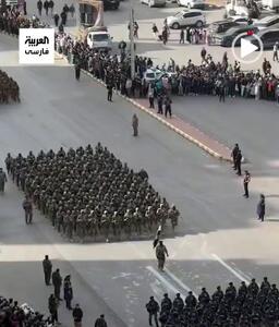  رژه نیروهای جولانی در سالروز سقوط دمشق
