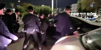  حمله با خودرو به تظاهرات حریدی‌ها در سرزمین اشغالی