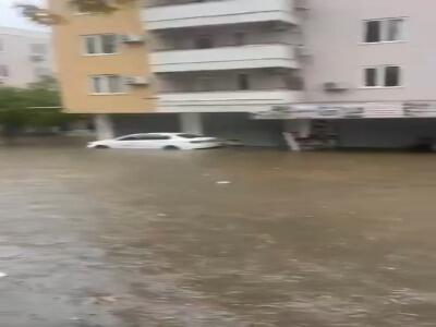 ویدئویی از سیل در آلانیای ترکیه