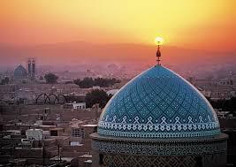  غروب مسجد جامع یزد