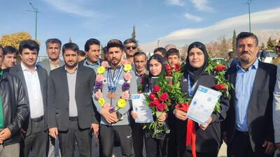  استقبال باشکوه از 3 قهرمان بین‌المللی در یاسوج