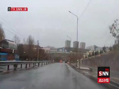  بارش باران در سنندج