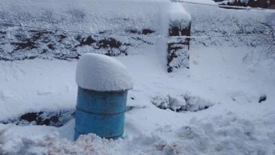  تصاویری زیبا از بارش برف پاییزی در بخش سارال دیواندره