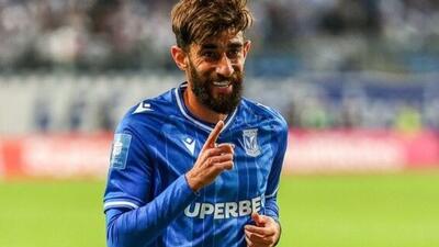  گلزنی علی قلی‌زاده در بازی لخ‌پوزنان مقابل کراکوویا