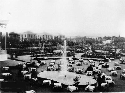 ۹۰ سال پیش محوطه تئاتر شهر این شکلی بود (+عکس‌)