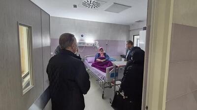 بازدید مدیرشعبه استان زنجان از بیمارستان طرف قرارداد و عیادت از بازنشستگان بستری شده