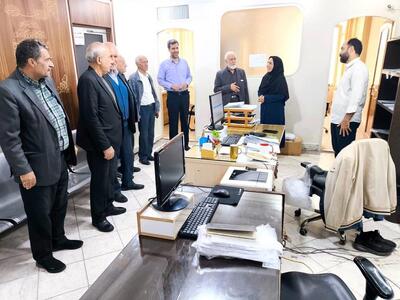 پیگیری مدیران کانون بازنشستگی تامین اجتماعی قم و بازدید از فرایند خدمت رسانی در شعبه آتیه سازان حافظ استان