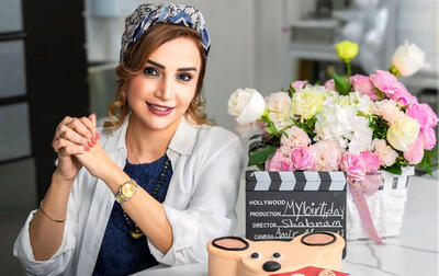  شبنم قلی‌خانی در دبی ژست کریسمس گرفت