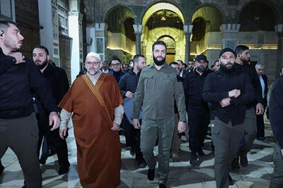 نمایش معنادار هدیه بن‌سلمان توسط جولانی در مکانی خاص