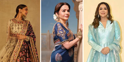 هندی‌ها در یک مراسم جمع شدند و رنگ و طرح ساری‌هایشان را به رخ کشیدند - چی بپوشم