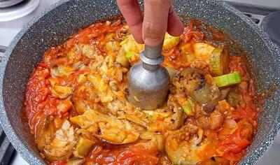  کدو و بادمجان رو اینطوری درست کن، انگشتاتم باهاش میخوری !