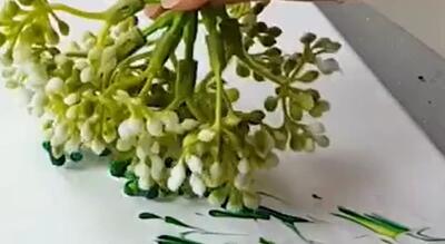  آموزش گام به گام نقاشی یک مزرعه گل وحشی برای تازه کاران!