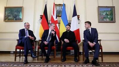  دیدار رهبران اروپایی با زلنسکی در لندن