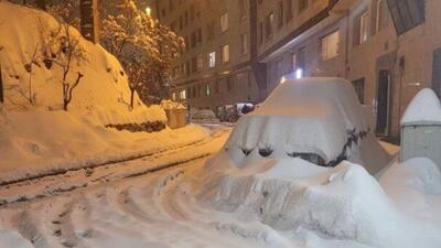 ببینید / بارش سنگین برف در فاصله ۶۰ کیلومتری ارومیه