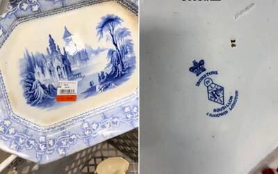  بشقاب ۴ دلاری که عتیقه از آب درآمد